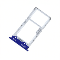 Tiroir de remplacement pour carte SIM et carte Micro SD (matériau PC) pour Mi9 Lite - Bleu