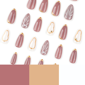 Sang Trọng Bán Buôn Vỏ Và Ngọc Trai 3D Chất Lượng Cao Mềm Gel Trong Số Lượng Lớn Báo Chí Trên Móng Tay - Product Image 5