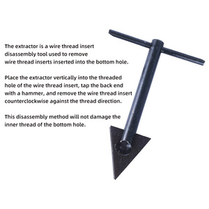 Bán buôn dây chủ đề chèn công cụ loại bỏ chuyển động tay ren chèn tang phá vỡ công cụ số liệu bền và chống ăn mòn - Product Image 4