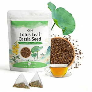 Thé santé biologique OEM à base de feuilles de lotus et de graines de cassia, sans caféine, complément alimentaire à base de plantes pour la gestion du poids, 16 sachets de thé en boîte - Product Image 2