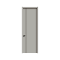 Porte en Bois Massif Polymère Chêne Cristal de Carbone, Anti-humidité, Fini, pour Cave à Vin, Chambre, Bureau, Salle à Manger, Intérieur, Supermarché