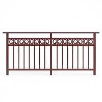 Balustrade de villa en acier galvanisé thermolaqué, robuste, écologique, moderne, résistante à la rouille et à l'eau, pour balcon et terrasse extérieurs