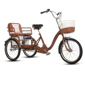 Triciclo Tándem de Acero de 24 Pulgadas y 7 Velocidades <span class=keywords><strong>para</strong></span> 2 <span class=keywords><strong>Adultos</strong></span>, con Frenos de Disco, Triciclo <span class=keywords><strong>para</strong></span> <span class=keywords><strong>Adultos</strong></span> Barato en Venta, Venta al por Mayor en China - Product Image 1