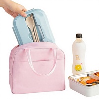 Sac à lunch isotherme en PVC personnalisable, style minimaliste moderne, imprimé lettres, doublure en aluminium portable, glacière de conservation de la fraîcheur pour
