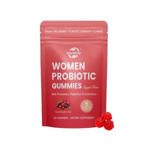 Gomitas Probióticas para Mujeres Sin Azúcar con Arándano Rojo, Suplementos para el Equilibrio Femenino, Venta Caliente OEM ODM - Product Image 1