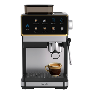 <span class=keywords><strong>Machine</strong></span> à <span class=keywords><strong>café</strong></span> italienne Newle, <span class=keywords><strong>automatique</strong></span>, autonettoyante, <span class=keywords><strong>avec</strong></span> moulin à <span class=keywords><strong>café</strong></span> 20 bars et fonction d'auto-estampage, pour usage hôtelier et domestique - Product Image 1