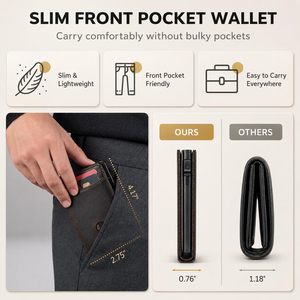 Portefeuille Pop-up en Cuir Crazy Horse Vintage Personnalisé avec Blocage RFID pour Hommes, <span class=keywords><strong>Porte</strong></span>-cartes de Crédit Intelligent en Métal et Cuir Premium - Product Image 5