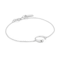 Bijoux Gemnel, bracelet chaîne en argent sterling 925 plaqué or, charme luxueux, courbe en forme de croissant