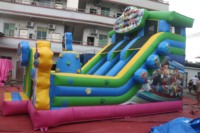 Château gonflable portable Dream Island avec toboggan, pour chiens, en PVC, capacité 10-15 personnes, 8x5x6m