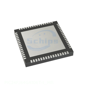 Componentes Electrónicos de Circuito Integrado BOM en Existencia, PIC24FJ64GA106T-I_MR 64 VFQFN, Placa Expuesta Integrada - Product Image 1