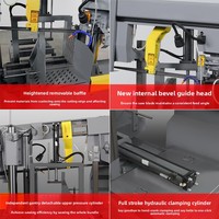 Scie à ruban horizontale hydraulique semi-automatique VA-35SAA pour la coupe de l'acier, de l'acier inoxydable et des métaux
