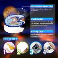 Pegatinas de Vinilo Holográficas Personalizadas a Prueba de Agua, para Botellas de Agua, Cuadernos, Teléfonos, Equipaje, Suministros Comerciales, Reutilizables