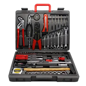 555pcs Multi-purpose tool box motorcycle repair tool kit car service socket tool set with hammer wrench screwdriver