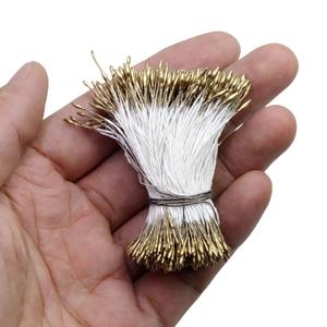 Hecho a mano 360 Uds 1mm perla puntiaguda flor <span class=keywords><strong>estambre</strong></span> horquilla flor Artificial accesorio para fiesta de Navidad nueva llegada Venta caliente - Product Image 6