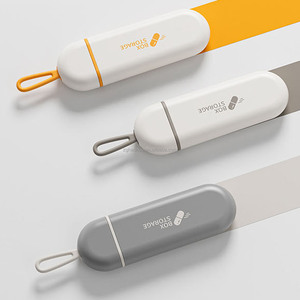 3 volte al giorno Mini scatola di plastica intelligente per pillole contenitori di erogazione di pillole facili da aprire capsula scatola di plastica - Product Image 2