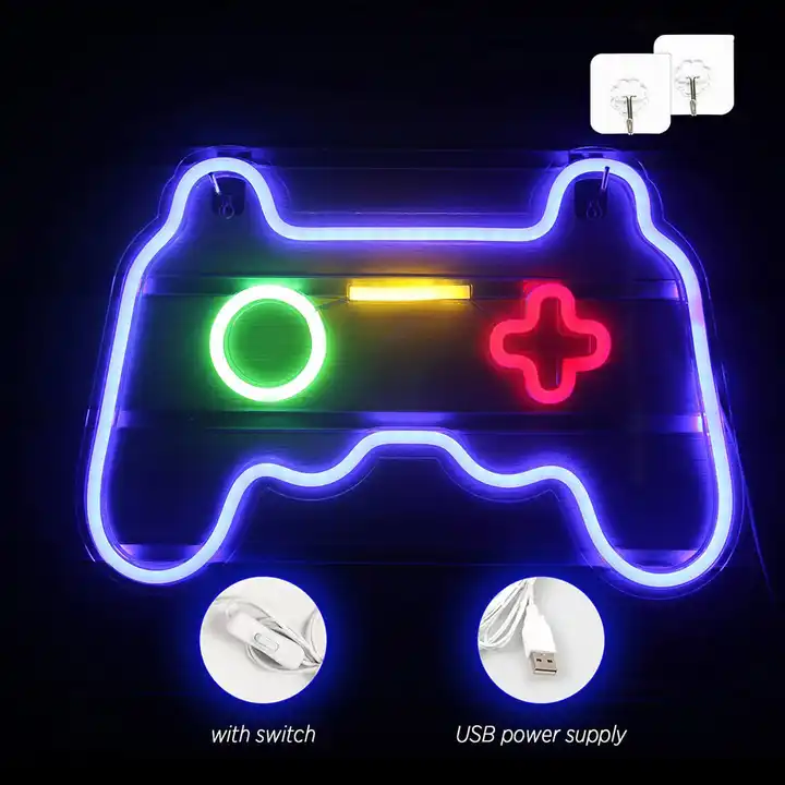 dropshipping led game neon sign gamepad