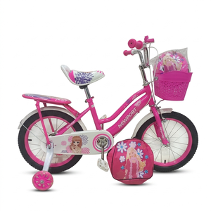 Bicicleta Infantil de 16 Pulgadas con Diseño de Princesa, Regalo Navideño para Niña, con Ruedas Luminosas, <span class=keywords><strong>Casco</strong></span> y Mochila Escolar - Product Image 1