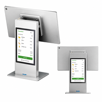 Terminal Punto de Venta TouchWo Slim de 15.6 Pulgadas con Pantalla Dual, Aluminio, Android, Todo en Uno, para Comercio Minorista y Hoteles