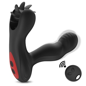 Indossabile anale Plug anello di testa vibratore giocattolo del sesso a distanza per gli uomini leccare la lingua anale della prostata massaggiatore - Product Image 5
