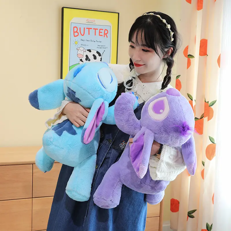 35-90 ซม.ใหม่ตุ๊กตายู้นักนอน Stitch หมอน Stitch ตุ๊กตาของเล่นสีชมพูสีฟ้าตุ๊กตาขายส่งตุ๊กตาสัตว์ตุ๊กตาของเล่น Stitch