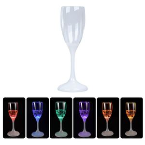 Coupe à champagne en plastique bleu avec éclairage LED personnalisé, verre à champagne transparent pour fête - Product Image 2