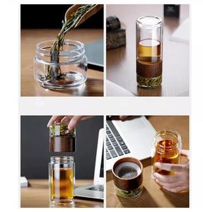 Accessoires pour le thé, 20 ml, bouteilles d'eau, tasses à thé <span class=keywords><strong>en</strong></span> cristal délavé avec filtre, pour voyage et cadeau, meilleures ventes, 380 - Product Image 6