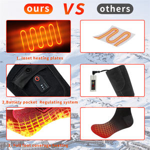 <span class=keywords><strong>Chaussettes</strong></span> de ski chauffantes d'extérieur respirantes pour la chasse d'hiver, rechargeables <span class=keywords><strong>et</strong></span> décontractées pour hommes - Product Image 4