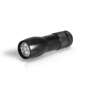 Most Popular Mini 9 LED Aluminum Flashlight Camping Flash Light Mini Torch