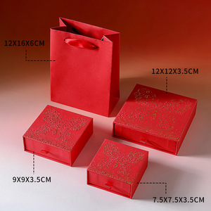 Custom Logo Small Jewelry <b>Box</b> Wholesale Personalized <b>Gift</b> Packaging for <b>Earrings</b> Necklace Ring Bracelet Boxes and Bag Jewelry - Product Image 4