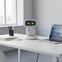 Robot de bureau intelligent AIBI, robot de compagnie interactif de poche capable d'interaction vocale et d'expression émotionnelle.