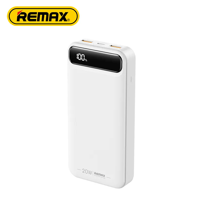 Remax-Cargador portátil de alta capacidad para móvil, Banco de energía de 20000 mAh, 10000mAh, ultra delgado, 20000 Mah