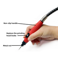 Outil de meuleuse d'angle rotatif à arbre Flexible de mandrin de meulage électrique de 6mm pour les applications de polissage