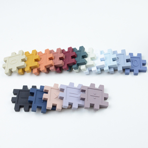 Wholesale Educational Children DIY Family Game Develop Building Blocks <strong>Silicone</strong> Colorful Stacking Toy - Product Image 4