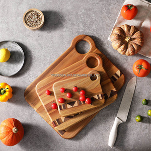 เขียงไม้ Woodsun รุ่น Geometric MOSAIC ทำจากไม้ Acacia, Black Walnut, Teak, Hard <span class=keywords><strong>Maple</strong></span> และ Rose Wood สำหรับใช้ในครัว - Product Image 4