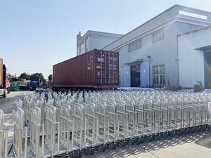 มือผลักดันรถเข็นแพลตฟอร์มคู่สากลรถเข็นสินค้ารถเข็นคลังสินค้ารถเข็นผู้ผลิต - Product Image 5