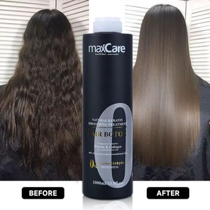 Shampooing Bio Professionnel 1000ml et Crème Traitante à la Kératine 0% Formaldéhyde pour Lissage Brésilien des <span class=keywords><strong>Cheveux</strong></span> <span class=keywords><strong>Bouclés</strong></span> - Product Image 2