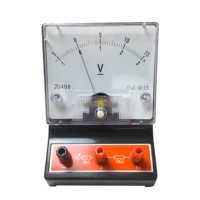 Instrumen pengajaran Lab, alat pendidikan skala ganda Analog Dial Panel voltase DC Voltmeter untuk penggunaan laboratorium