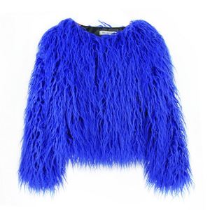 <span class=keywords><strong>Manteau</strong></span> en fausse <span class=keywords><strong>fourrure</strong></span> pour <span class=keywords><strong>femme</strong></span> <span class=keywords><strong>Manteau</strong></span> court en laine de couleur unie pour <span class=keywords><strong>femme</strong></span> - Product Image 2