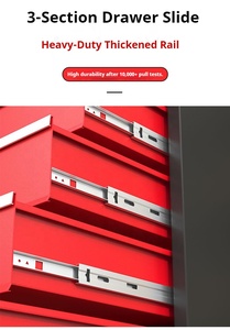 Chariot d'atelier mobile multi-niveaux robuste pour réparation automobile avec tiroirs - Product Image 4