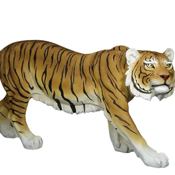विशेष टाइगर राल शिल्प खेत जानवरों यार्ड सजावट थोक हस्तनिर्मित मूर्तिकला खेत जानवरों घर के गहने