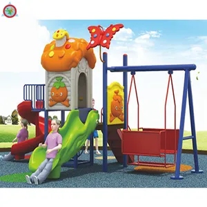 Kinder Vergnügung spark Spielzeug kleine Set Spielplatz Outdoor-Rutsche mit Schaukel Kinder Schaukel und Rutsche