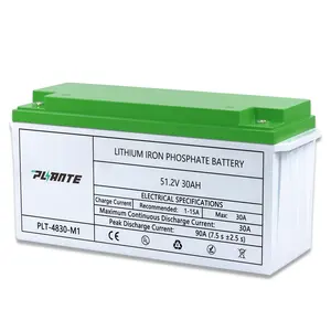 Baterai Ion litium daya tinggi 48V sel Lifepo4 silinder 48v baterai Lithium Ion 30ah untuk troli Golf skuter Bateria