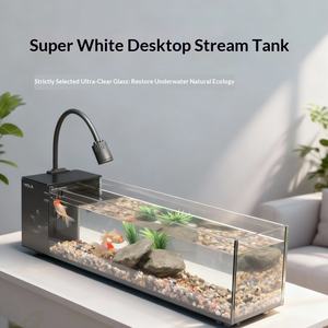 Nouveau modèle d'<span class=keywords><strong>aquarium</strong></span> de bureau en verre ultra-clair Jinjing, ensemble complet avec filtration à circulation écologique pour poissons - Product Image 3