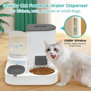 Nuevo Dispensador Automático de Agua y Comida para Perros y Gatos, Ecológico, Multifuncional, con Gravedad, para Interiores/Exteriores, para Animales Pequeños - Product Image 3