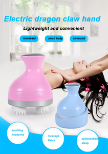 Multi-funzione godere di un massaggio per alleviare la tensione della testa impermeabile pulizia spazzola del cuoio capelluto massaggio - Product Image 6