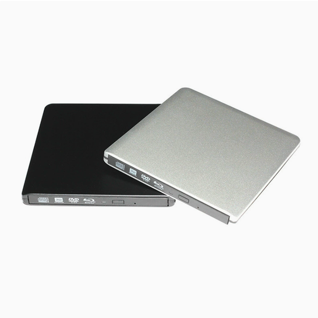 Portable External USB Blu-ray/DVD Burner and Optical Drive for Laptops