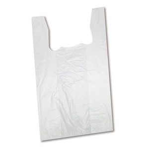 Sacs shopping réutilisables personnalisés à prix réduit, grands sacs shopping transparents en plastique sur rouleau pour les courses - Product Image 1
