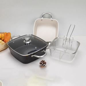 Nouveau carré vapeur-<span class=keywords><strong>friteuse</strong></span> à usage domestique épaissi multifonctionnel Maifan pierre antiadhésive plaques de cuisson à <span class=keywords><strong>induction</strong></span> - Product Image 1