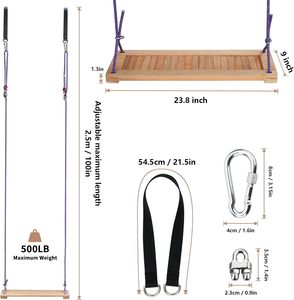 Columpio <span class=keywords><strong>de</strong></span> Madera <span class=keywords><strong>de</strong></span> Teca para <span class=keywords><strong>Casa</strong></span> <span class=keywords><strong>de</strong></span> Juegos, Asiento <span class=keywords><strong>de</strong></span> Columpio <span class=keywords><strong>de</strong></span> Madera para Exteriores para Niños o Adultos, para Jardín o <span class=keywords><strong>Casa</strong></span> <span class=keywords><strong>de</strong></span> Juegos - Product Image 3