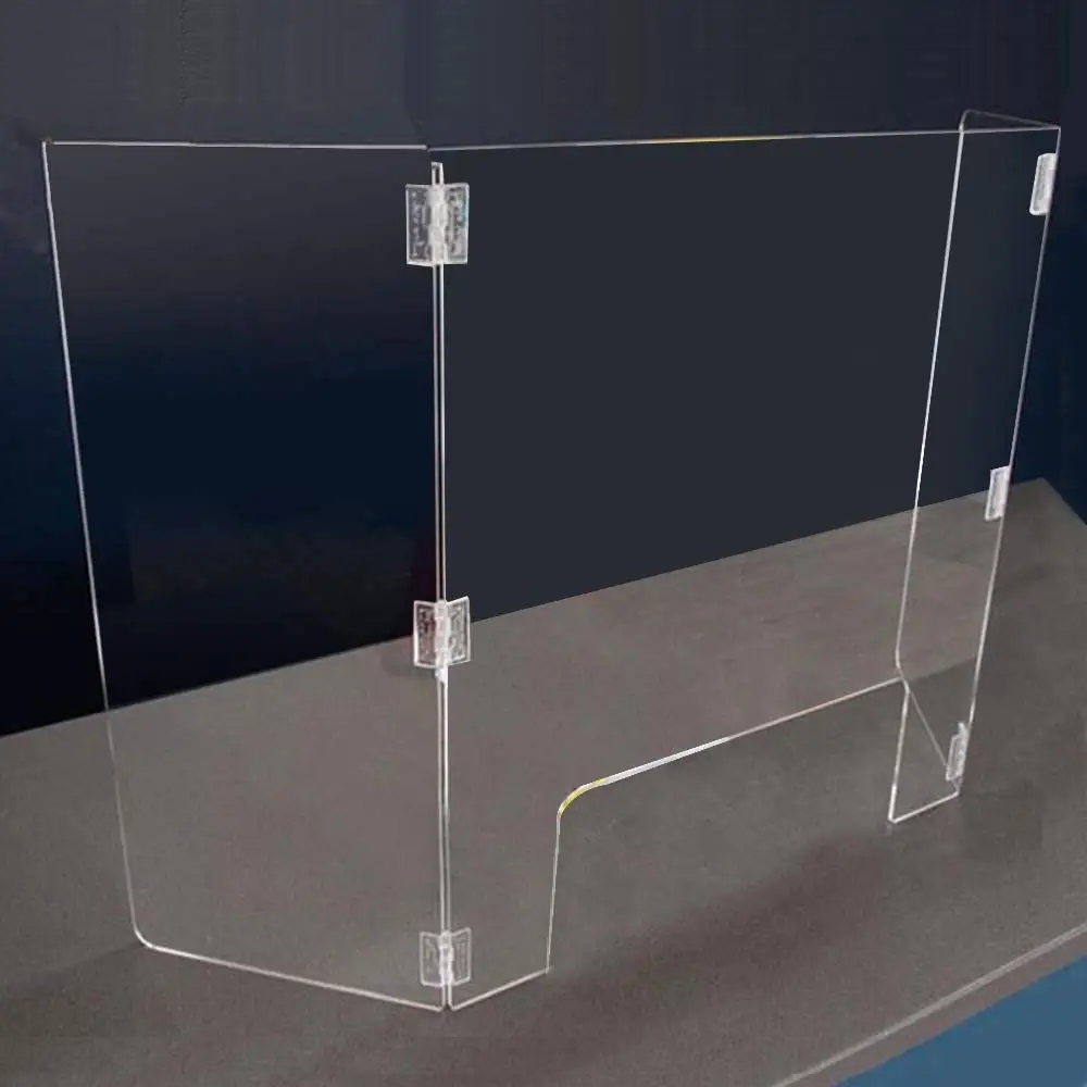 Écran de table pliable pour ongles, 1 pièce, en plexiglas